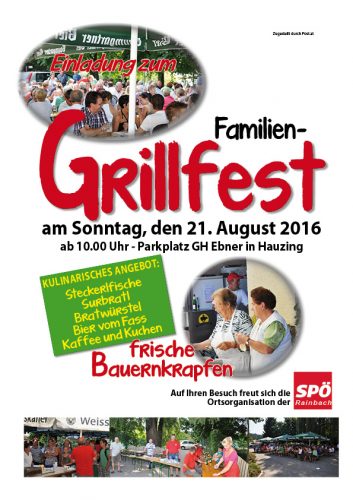 Grillfest Rainbach 2016